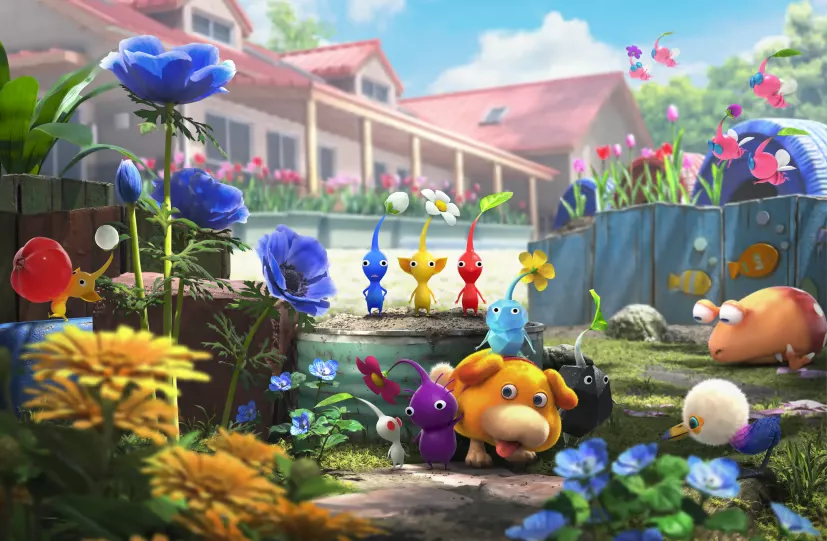 The Pikmin 4 cover art.