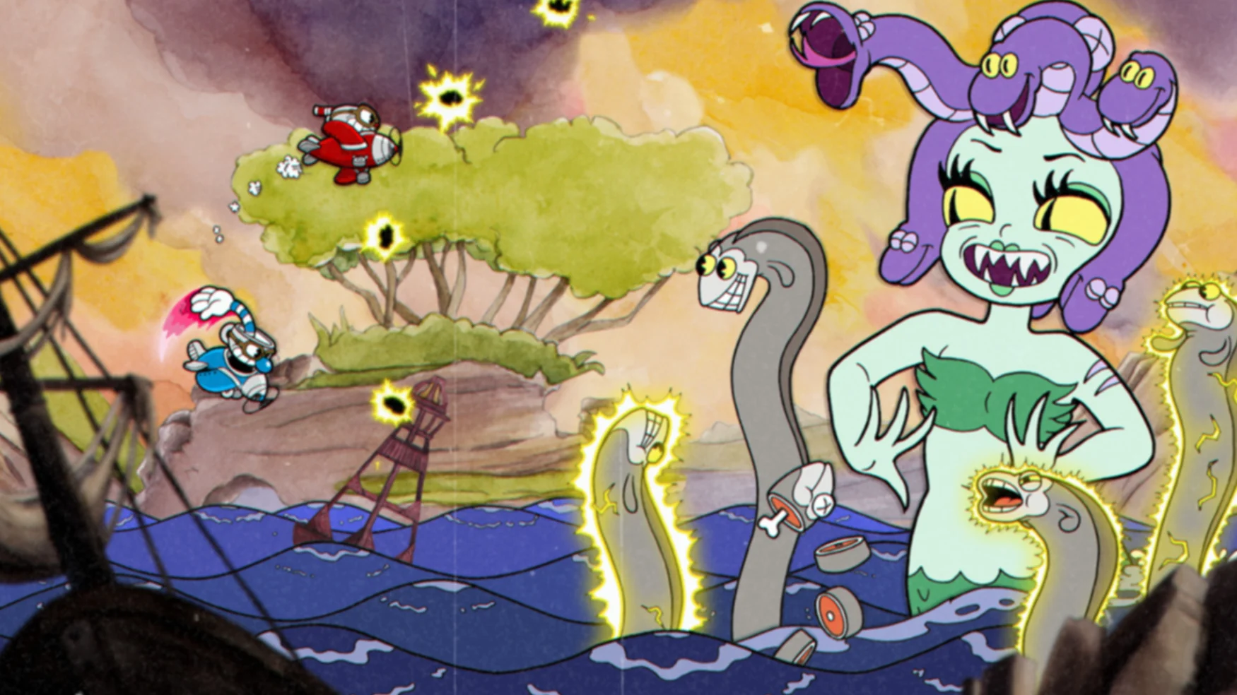 The video game Cuphead.